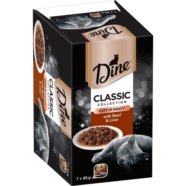 image DINE%20Classic%20Collection%20Cuts%20in%20Gravy%20with%20Beef%20%26%20Liver%207pk-0-min