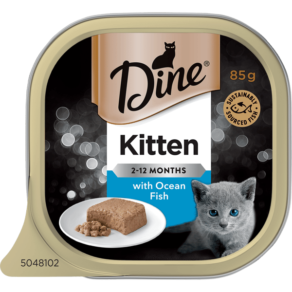 image DINE%20Classic%20Collection%20Kitten%202-12%20Months%20with%20Ocean%20Fish%2085g-0-min