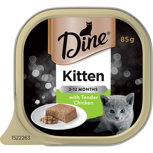 image DINE%20Classic%20Collection%20Kitten%202-12%20Months%20with%20Tender%20Chicken%2085g-0-min