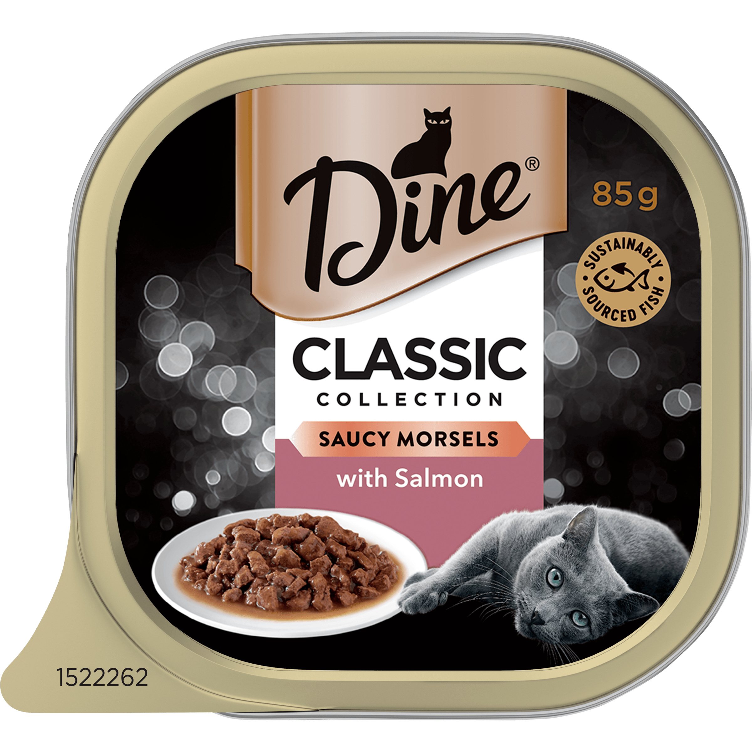 image DINE%20Classic%20Collection%20Saucy%20Morsels%20with%20Salmon%2085g-0-min