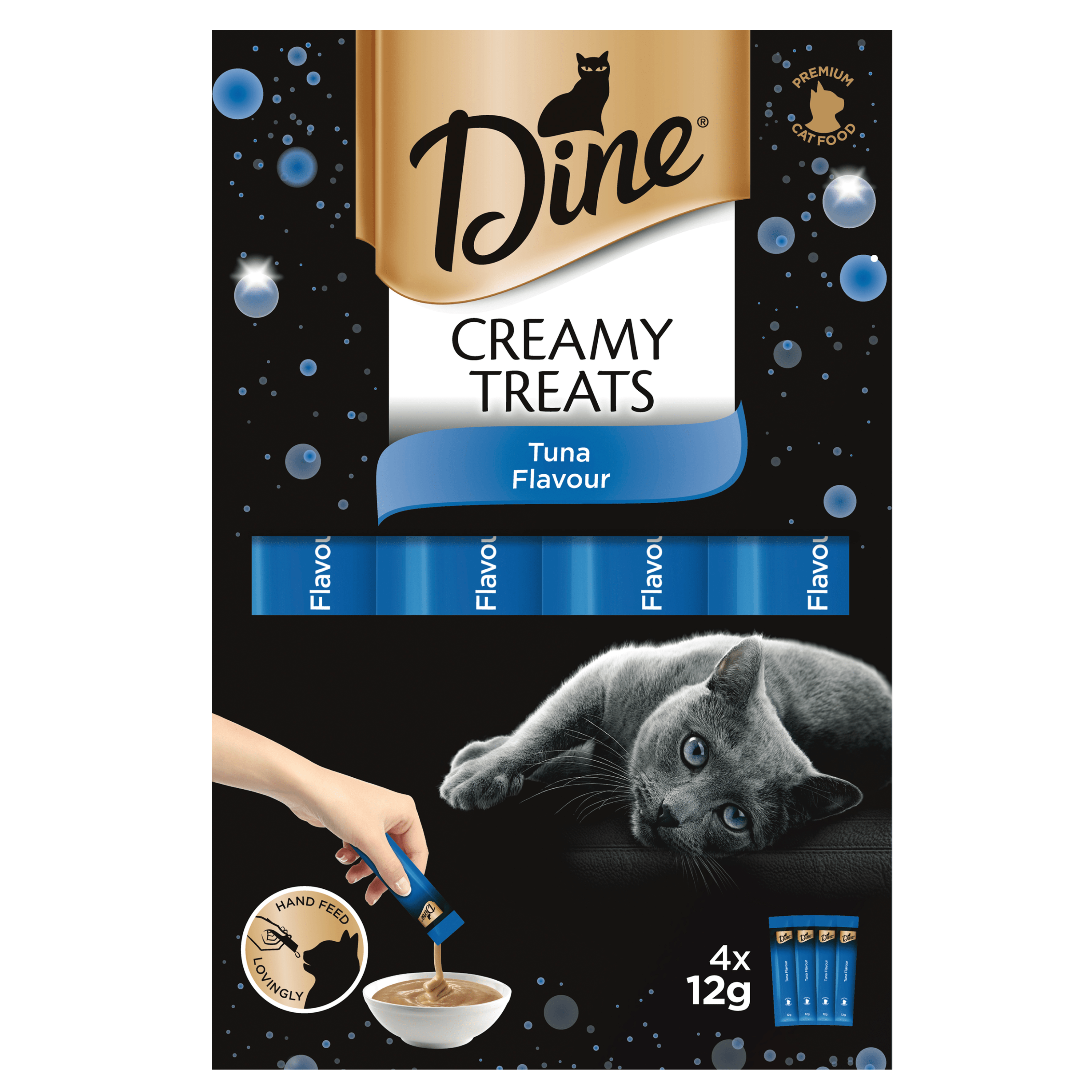 DINE® Creamy Treats Tuna Flavour 4x12g image