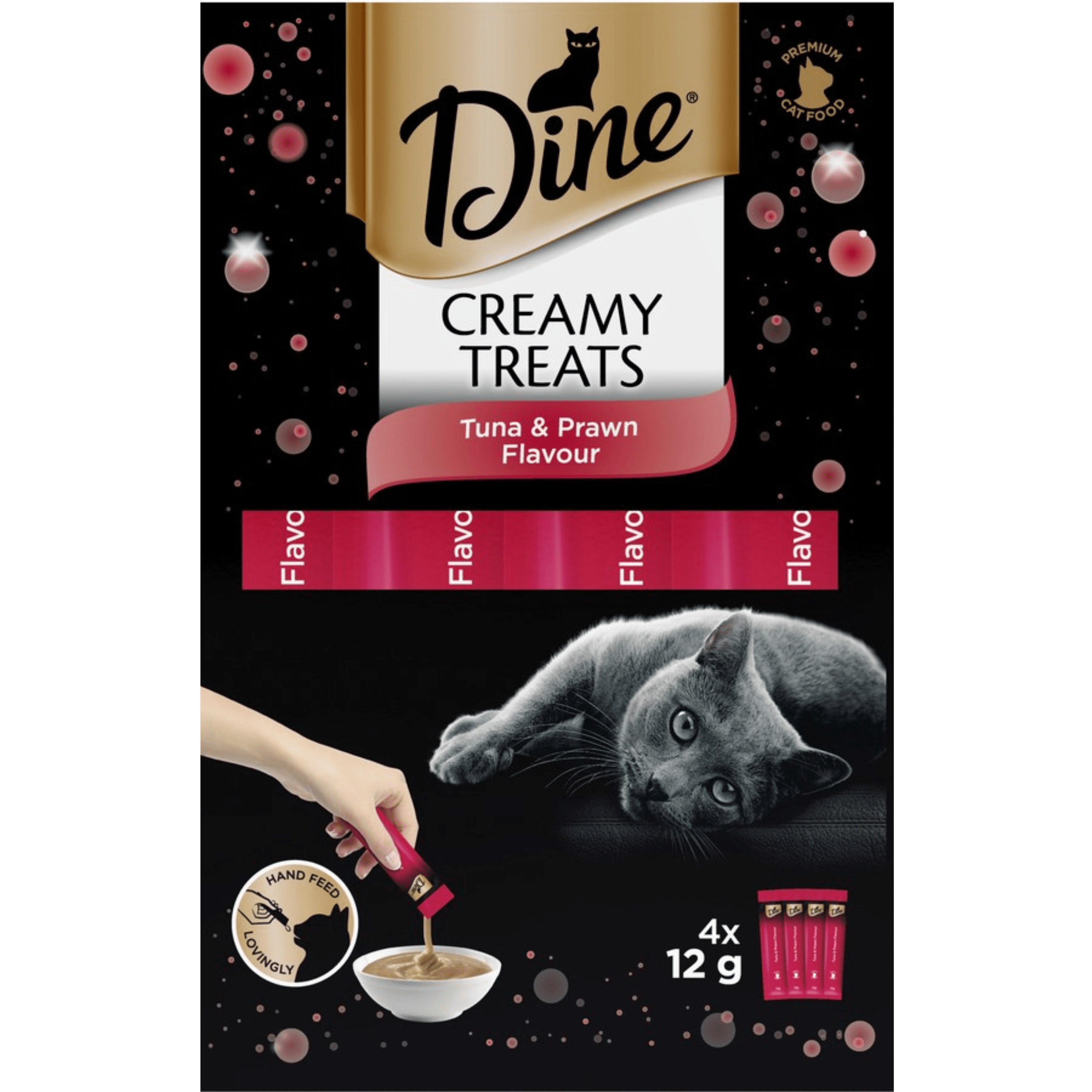 image DINE%C2%AE%20Creamy%20Treats%20Tuna%20and%20Prawn%204x12g_0-min