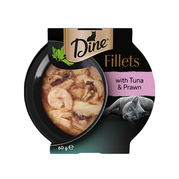 Dine Fillets with Tuna and Prawn.