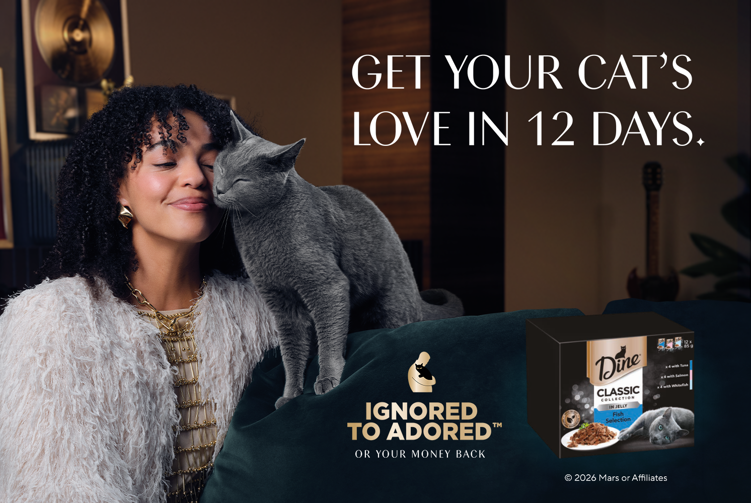 Get your cat's love in 12 days. Ignored to Adored or your money back.